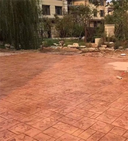 水泥地面压花 地坪压花商家